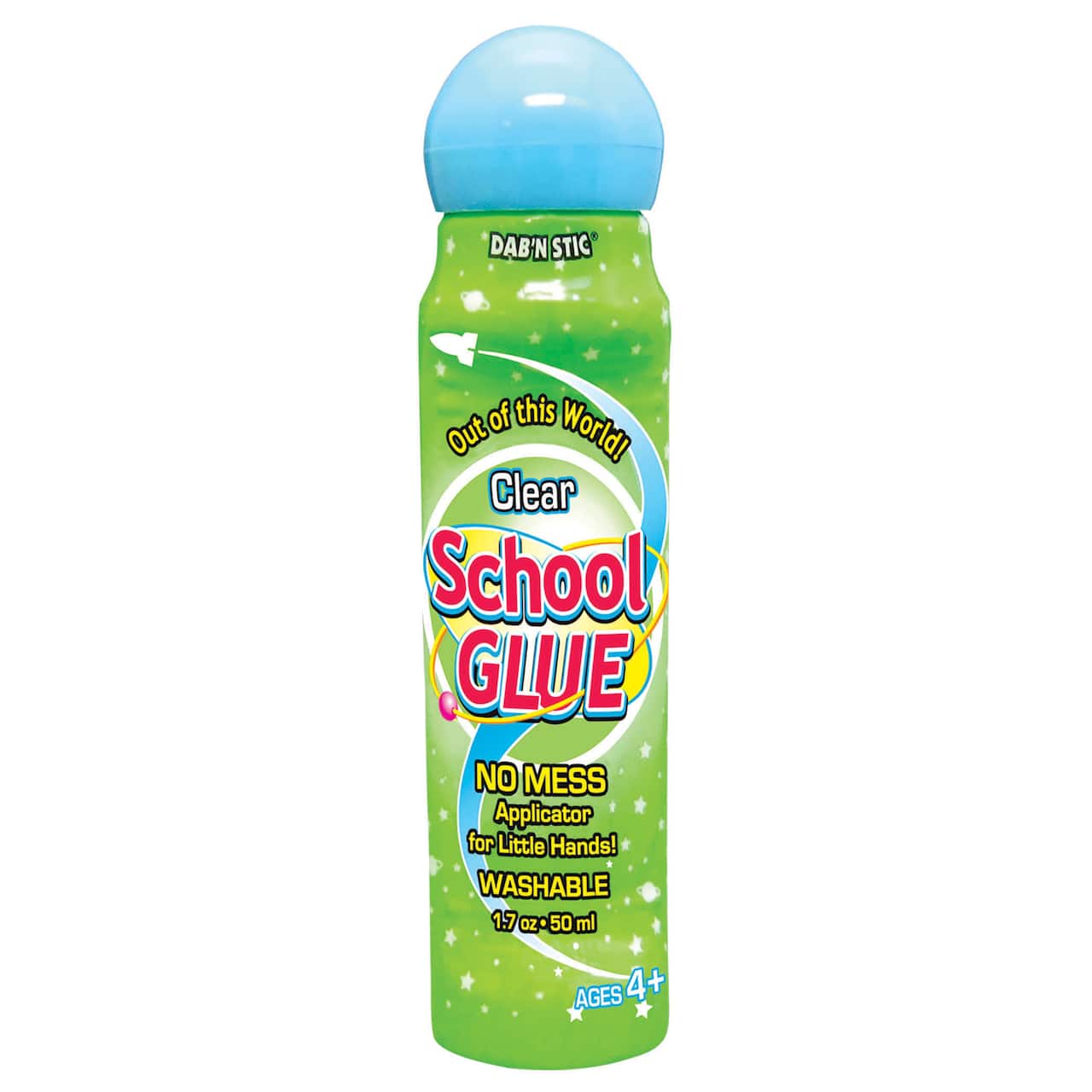 Crafty Dab'N Stic® Non-Toxic Odorless School Glue, 1.75 oz Bottle, Pack of 6